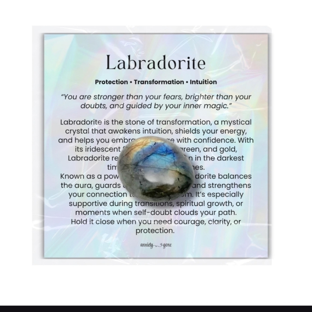Labradorite Ring Size 8.5 Alloy - Picture 3 of 13